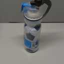 O2COOL Mist 'N Sip Misting Water Bottle 2-in-1 Mist And Sip Function With No Leak Pull Top Spout Reusable Sports Water Bottle - 20 oz (Soccer)