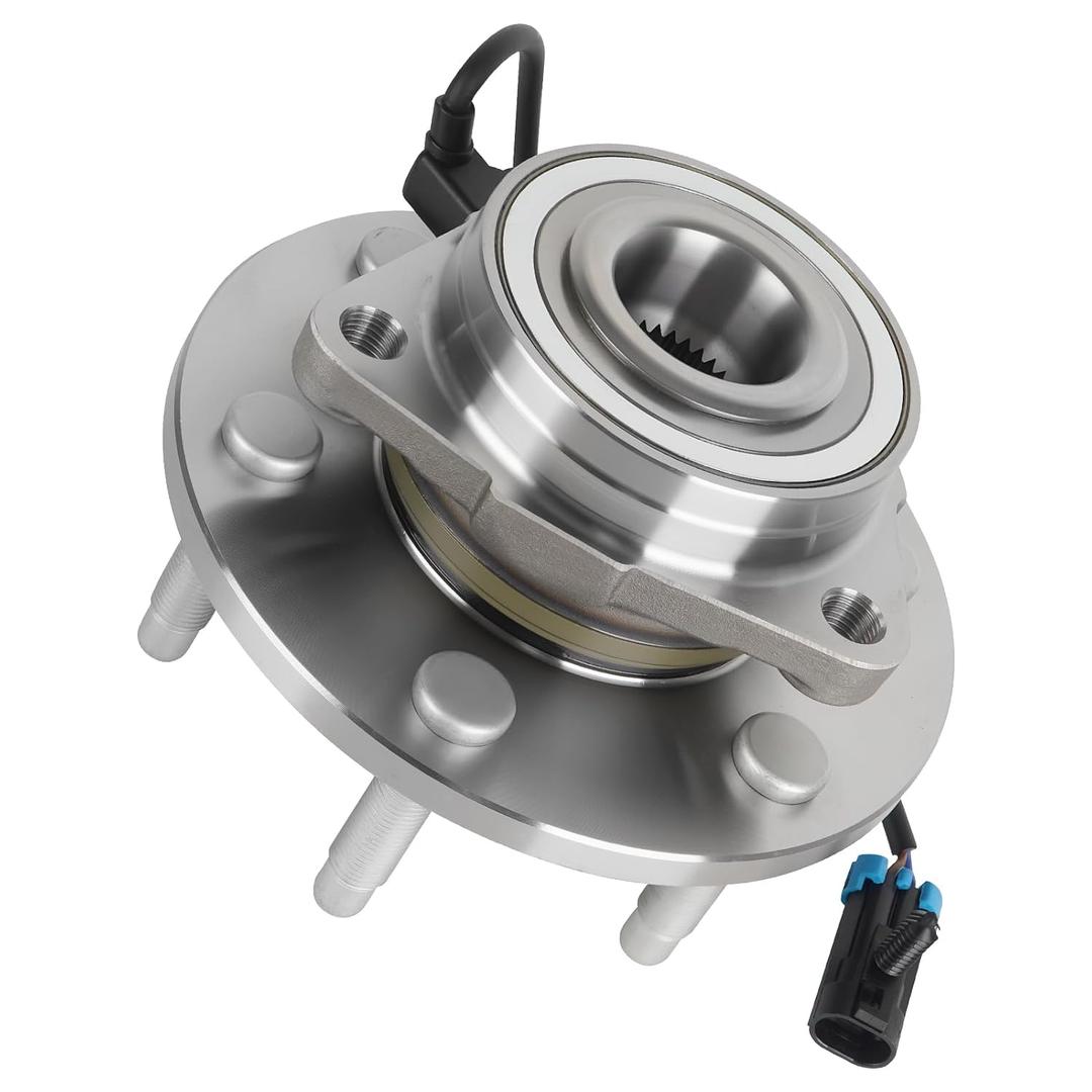 4WD/AWD Front Wheel Hub Bearing Assembly for Chevy Silverado Avalanche 1500 Express, Tahoe Suburban, for GMC Sierra for Cadillac Escalade 99-07 6Lugs W/ABS Replaces 515036 1pc