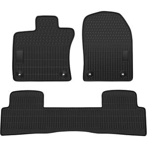 Car Floor Mats Custom Fit for Lexus UX 2019-2025 2026 Full Black Rubber Auto Liner Mats All Weather Protection Heavy Duty Odorless