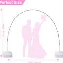 Chamvis Balloon Arch Kit and Electric Balloon Pump, 7.4ft Balloon Arch Stand with Base - for Wedding Baby Shower Birthday Party Decorations