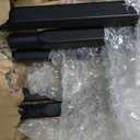 Muzata 5Pack Wrought Iron Baluster 44'' S-Shaped Staircase Stair Spindles Scroll Stair Balusters for Staircase Interior WT03