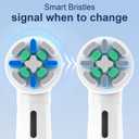 Replacement Heads Compatible with Oral B iO for Gentle Dental Care, Toothbrush Compatible with Oral B iO 2/3/4/5/6/7/8/9/10 Series Electric Toothbrush, Medium Bristles (6 Black/White)