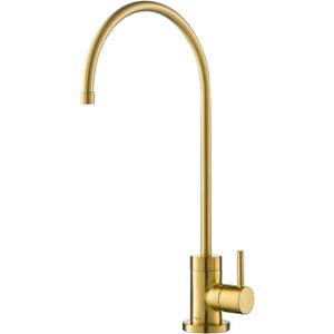 KRAUS Purita 100% Lead-Free Kitchen Water Filter Faucet in Brushed Brass, FF-100BB