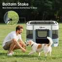 Dog Playpen,Cat Pet Puppy Pen,Portable Playpens for Dogs Indoor Outdoor Travel Camping Use,Foldable Dog Kennel Tent Crate for Rabbit Small Animals with Carrying Case (Grey, Medium)
