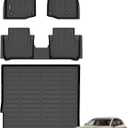 ANBINGO® Floor Mats & Cargo Liner for 2025 2026 CX-50 Hybrid/All Weather TPE Mazda CX50 Floor Liners / 1st & 2nd Row Custom Mats Full Set / CX50 Accessories - Black