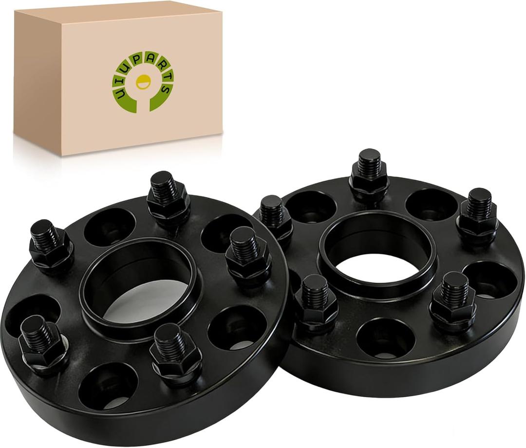 UIU 5X4.72 Wheel Spacers Forged 1"(25.4mm) 5x120mm to 5x120mm Thread Pitch M12x1.5 Hub Bore 72.56mm Set of 2 Adapters for BMW 325i 2.5L 2001-2013,325Ci 2.5L 2001-2006,323i 2.5L 1998-2000 & More