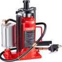 VEVOR Air Hydraulic Bottle Jack, 20 Ton (44092 lbs) Capacity, 10.2-19.5 Inch Lifting Range, Pneumatic/Manual Heavy Duty Welded Bottle Jack with Pump for Car, SUV, Pickup, Truck, RV, Auto Repair