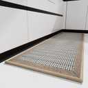 PADOOR Kitchen Mats for Floor, Kitchen Rugs Non Slip Washable, Rubber Backed Kitchen Runner Super Absorbent Kitchen Floor Mat Sink Rug, 20x32 Brown (1'8" x 2'8" (Rectangular))