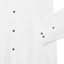 Calvin Klein boys Long Sleeve Tuxedo Dress Shirt With Bow Tie, Button-down Style With Classic Pleated Bib, Includes Matching Hanky (White)