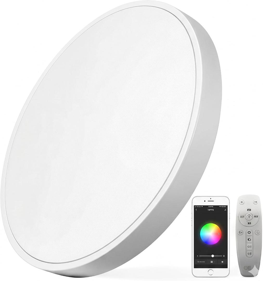 32 Inch LED Ceiling Light
Dimmable 3000K-6500K, Modern Flush Mount, 120V-220V, For Living Room Bedroom Dining Room