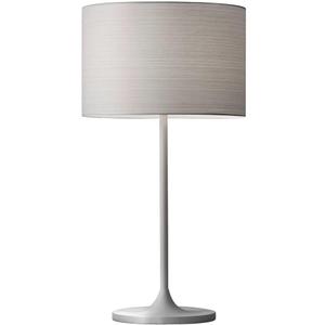 Adesso Table Lamp with Scratch Proof and Corrosion Resistant Body - Perfect Lighting for Bedroom and Living Room Decor, Matte White