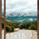 11x15 Picture Frame Deep Brown for Wall Hanging, Wood 11 x 15 Frame Photo Frame for Wall Horizontally or Vertically, Deep Brown, 2 Pack