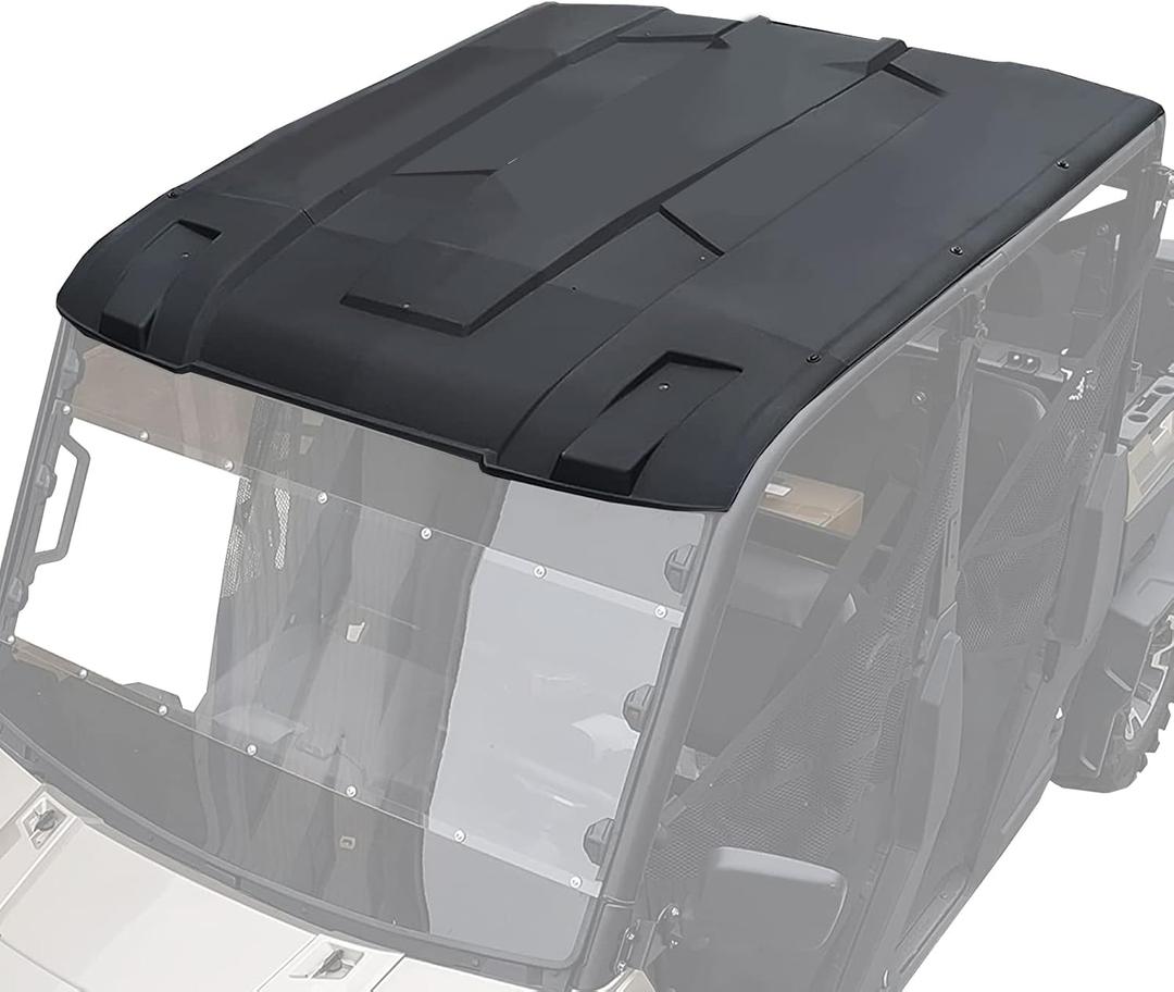 A & UTV PRO Roof Top for Polaris Ranger Crew XP 1000 900 2015-2024 2025, Ranger Crew 900/570 Full-Size, 4-Piece Combination Poly Crew Sport Hard Roof Accessories, Replace OEM # 2889223, 4 Seater