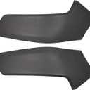 Pair Black Front Upper Bumper End Filler Panel Bezel Trim for Ram 1500 2019-2024 Left Driver and Right Passenger Side