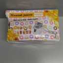 Juicer, Fresh Fruit Juice Extractor Aluminum Alloy, Juice Squeezer Handheld, manual juicer, Easy to Clean with 0.6L Capacity, Heavy Duty Single Press Lemon Squeezer for Lemon, Orange, Grape