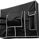 Outdoor TV Cover - Weatherproof Protector for Flat TVs with Bottom Seal, 600D Waterproof Material. Extend Your TV Life. Size 23 x 15 x 4.5 inches
