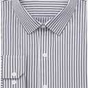 GIANZEN Grade 4 Wrinkle-Resistant Long Sleeve Striped Button-Down Shirt for Men Mens Dress Shirts Medium, 