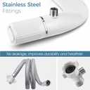 BIGCOW Ultra-Slim Bidet Attachment for Toilet - Dual Nozzle (Frontal & Rear Wash) with Adjustable Cold Water Pressure and Stainless Steel Inlet - Hygienic Solution for Fresh Cleanliness, Silver 1 Pcs