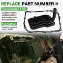 6L80E 6L90E Transmission Filter Gasket Kit Replaces OEM 24236933 24224781 24236517 for Chevy Silverado 1500 2500 3500 Express Suburban Tahoe GMC Sierra Yukon Savana Cadillac Escalade CTS STS XLR