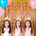 3 x 8 Pieces Pink Bow Birthday Party Decorations, Pink Coquette Birthday Decorations, Cute Bow Themed Baby Shower Decor, Bridal Shower Bow Hanging Backdrop Banner Girls Women Bachelorette Party Supplies