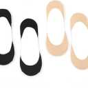 Women's Ultra Low Cut No Show Liner Invisible Socks for D'Orsay Pumps,US Shoe Size 5-10, 2pp&6pp