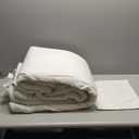 Bedsure Queen Comforter Set - 3 Pieces White Queen Bedding Set for All Seasons, Boho Contrasting Design Bed in a Bag with Comforter & Pillowcases, Linen