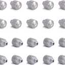 Fogland Misting Nozzles for Cooling System:20pcs Clogging-Prevent Cleanable Stainless Steel Mist Nozzles 0.012" Orifice 10/24 UNC for Patio Garden Trampoline