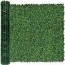 Artificial Ivy Privacy Fence Screen:48"x 128" (43 SQFT) 4-Layer Leaf UV-Anti Faux Greenery Boxwood Backdrop Ivy Vine Leaf Fence Panels for Outdoor, Indoor, Garden,Backyard and Decor
