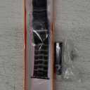 Titanium Watch Band Compatible with Apple Watch Band 49mm 46mm 45mm 44mm 42mm for iWatch Ultra2 Ultra Series 10 9 8 7 6 5 4 3 2 1 SE, Adjustable Metal Replacement Strap with Folding Buckle (Black)