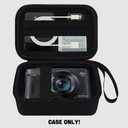 Camera Case for Canon PowerShot SX740/ SX730/ SX720/ SX620/ G7 X Mark II III Digital Camera, Camera Protective Box Hard Travel Storage Bag, Mesh Pocket fits Cable, Batteries, SD Card, Black