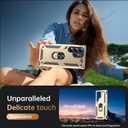 2 x IKAZZ for Galaxy S25 Ultra Case,Military Grade Shockproof Heavy Duty Protective Phone Cover Pass 16ft Drop Test with Magnetic Kickstand Car Mount Holder Gold