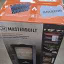 Masterbuilt 30-inch Digital Electric Vertical BBQ Smoker with Leg Kit, Side Wood Chip Loader and 710 Cooking Square Inches in Black, Model MB20070421