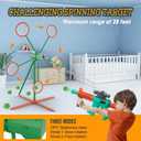 Marlrin Shooting Games Toys for Age 5 6 7 8 9 10+ Year Old Boys, Kids Toy Sports & Outdoor Game with Moving Shooting Target & 2 Popper Air Toy Guns & 24 Foam Balls, Gifts for Boys and Girls