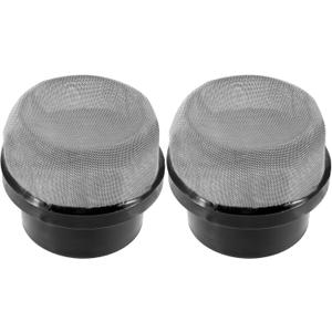 Grevosea 190106Z Air Bleeder Screen Cap, 2 Pcs Spa Filter Pipe Mesh, Stainless Steel & ABS Replacement Parts, Compatible with Most Pool Filters, Easy Installation Durable and Reliable Black