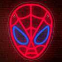 Spider Neon Sign,Spider LED Sign for Children Room,Anime Neon Lights,Superheo Light Up Sign for Bedroom,Game Room,Cool Gifts for Man,Children,Teen Boys,Anime Movie Fans,Size 13.4 * 10.6 in(XD132) (S-Red&Blue)