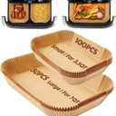 Air Fryer Liners Disposable 150Pcs for Ninja Foodi DZ071 7-Qt/11-Qt/Instant 9 Qt Dualzone Flex Basket Air Fryer,100Pcs Small Airfryer Liners for Dualzone Flexbasket & 50Pcs Air Fryer Parchment Paper