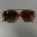 livho Trendy Polarized Square Aviator Sunglasses Women Men Square Eyewear Frame, Retro Sun Glasses for Women Men 2025 Shades