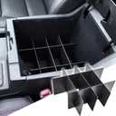 Center Console Organizer Dividers Compatible with Toyota Tundra 2014 2015 2016 2017 2018 2019 2020 2021 Accessories, Insert Compartment Tray Glove Armrest Storage Box