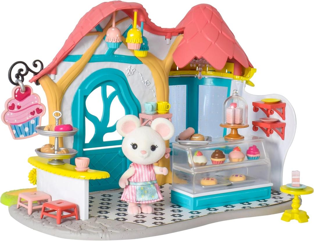 Honey Bee Acres Pastry Shop, Complete Set with Miniature Doll Figure, 35 Pieces , Ages 3+