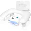 LIONVISON Arm Rest for Nails Tech U Shaped - Comfortable Manicure Nail Hand Rest Pillow Cushion, Nail Armrest Stand for Acrylic Nail Art Tech, Quick Installation, White