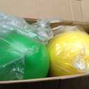 Foam Dodgeball Set - Soft Skin, Low Bounce, Set of 6 with Mesh Storage Bag for Kids and Adults