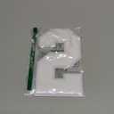 8" Chenille Number Patches Large Iron on Patches White Number Clothing Applique Patches (2)