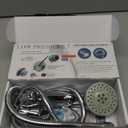 DOILIESE High Pressure Shower Head with Handheld Spray 6 Settings Hand Held Shower Head with On Off Switch and Spa Spray Mode 60 In Hose, Chrome