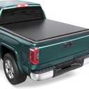 Soft Roll Up Truck Bed Tonneau Cover Compatible for 2014-2019 Chevy Silverado/GMC Sierra 1500 (2019 Classic/Legacy Only) Fleetside 5.8FT Short Bed  69.6 inch (Reflective Style)