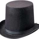 Rhode Island Novelty Deluxe Black Magician Butler Formal Costume Top Hat, One Per Order