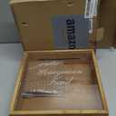 Honeymoon Fund Box, 9.5 x 9.5, Brown, Card and Money Box for Weddings, Rustic Wooden Fund,Shadow Box for Wedding Reception, Party Bridal Shower