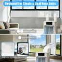 Portable Air Conditioner Window Seal Kit for Sliding Windows Portable AC Window Vent Kit with Dual Hose Openings Trim/Fold-to-Fit (11x40inch / 28x102cm)