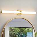 AIJIASI Bathroom Light Fixtures - 39 Inch Gold Bathroom Lights Over Mirror LED Vanity Light with Acrylic Shade, 36W Modern Vanity Lighting Fixtures for Mirror Living Room Gallery 3000K