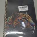 Yhtrg Preppy Leopard Spiral Notebooks, Leopard Print Journaling Notebook, Trendy Aesthetic Journal for Note Taking, Gift for Cheetah Lovers Women Men, Black Hardcover Notebook for School,5.5x8.3 Inch