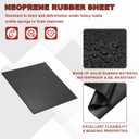 PATIKIL Neoprene Rubber Sheet 12" Wide x 3/8" Thick x 12" Long, Solid Rubber Strip Roll Pad Insulation for DIY Gasket Material, Sealing, Liner, Padding, Mat